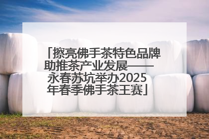 擦亮佛手茶特色品牌 助推茶产业发展——永春苏坑举办2025年春季佛手茶王赛