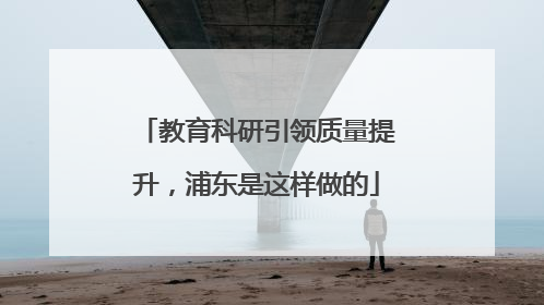 教育科研引领质量提升，浦东是这样做的