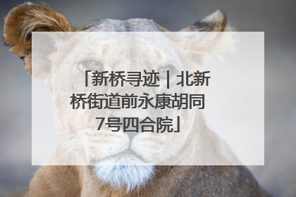 新桥寻迹｜北新桥街道前永康胡同7号四合院