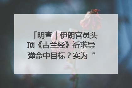 明查｜伊朗官员头顶《古兰经》祈求导弹命中目标？实为“贵夜”祷告