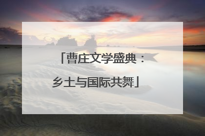 曹庄文学盛典：乡土与国际共舞