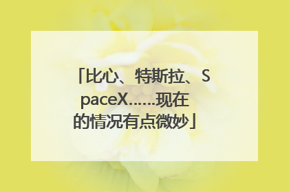 比心、特斯拉、SpaceX……现在的情况有点微妙