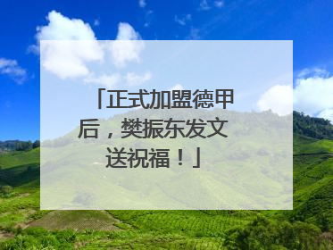 正式加盟德甲后，樊振东发文送祝福！