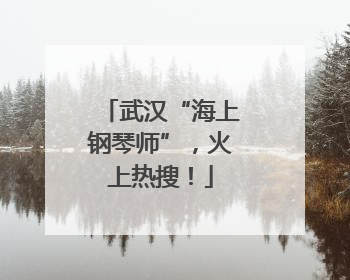 武汉“海上钢琴师”，火上热搜！