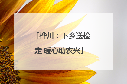 桦川：下乡送检定 暖心助农兴