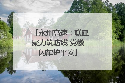 永州高速：联建聚力筑防线 党徽闪耀护平安