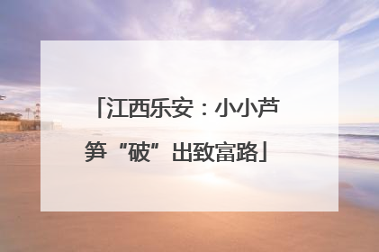 江西乐安：小小芦笋“破”出致富路