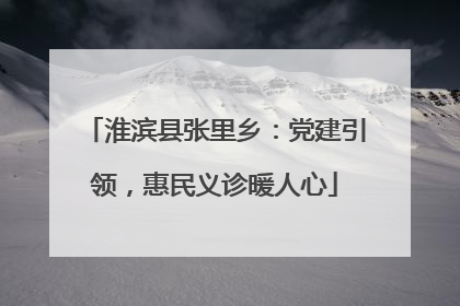 淮滨县张里乡：党建引领，惠民义诊暖人心