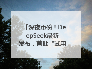 深夜重磅！DeepSeek最新发布，首批“试用体验”出炉→