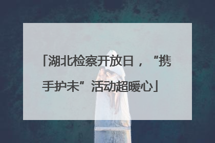 湖北检察开放日，“携手护未”活动超暖心