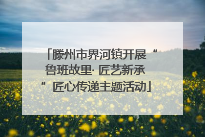 滕州市界河镇开展“鲁班故里· 匠艺新承”匠心传递主题活动