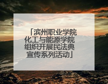 滨州职业学院化工与能源学院组织开展民法典宣传系列活动
