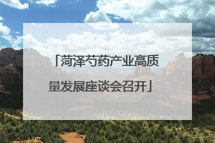 菏泽芍药产业高质量发展座谈会召开