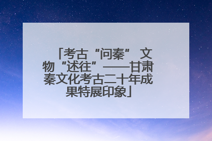 考古“问秦” 文物“述往”——甘肃秦文化考古二十年成果特展印象