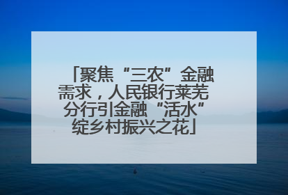 聚焦“三农”金融需求，人民银行莱芜分行引金融“活水”绽乡村振兴之花