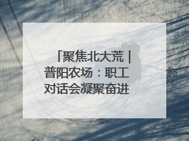 聚焦北大荒｜普阳农场：职工对话会凝聚奋进“强磁场”