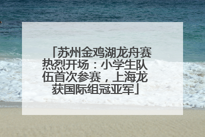 苏州金鸡湖龙舟赛热烈开场：小学生队伍首次参赛，上海龙获国际组冠亚军