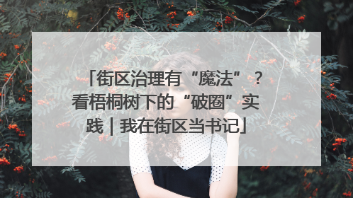 街区治理有“魔法”？看梧桐树下的“破圈”实践｜我在街区当书记