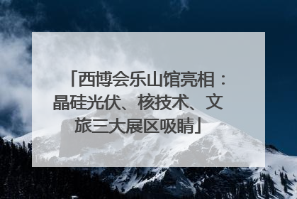 西博会乐山馆亮相：晶硅光伏、核技术、文旅三大展区吸睛