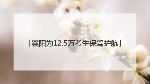 襄阳为12.5万考生保驾护航