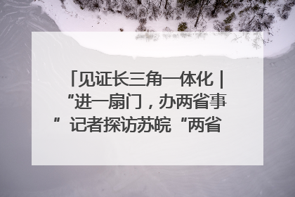 见证长三角一体化｜“进一扇门，办两省事”记者探访苏皖“两省一街”警务室