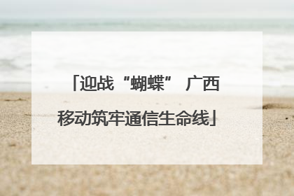 迎战“蝴蝶” 广西移动筑牢通信生命线