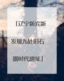 辽宁新宾新发现九处旧石器时代遗址