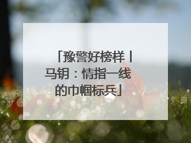 豫警好榜样丨马钥：情指一线的巾帼标兵