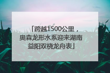跨越1500公里，奥森龙形水系迎来湖南益阳双桡龙舟表