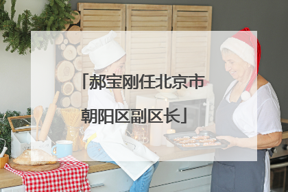 郝宝刚任北京市朝阳区副区长