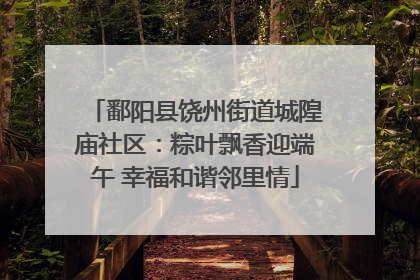 鄱阳县饶州街道城隍庙社区：粽叶飘香迎端午 幸福和谐邻里情