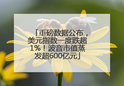 重磅数据公布，美元指数一度跌超1%！波音市值蒸发超600亿元