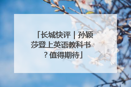 长城快评｜孙颖莎登上英语教科书？值得期待