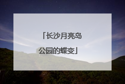 长沙月亮岛公园的蝶变