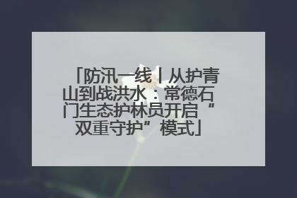 防汛一线丨从护青山到战洪水：常德石门生态护林员开启“双重守护”模式