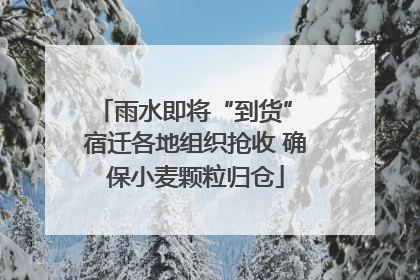 雨水即将“到货” 宿迁各地组织抢收 确保小麦颗粒归仓