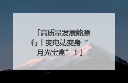高质量发展能源行丨变电站变身“月光宝盒”！