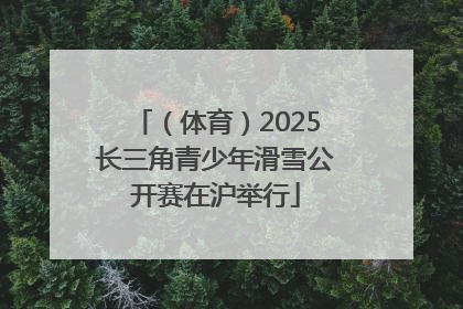 （体育）2025长三角青少年滑雪公开赛在沪举行