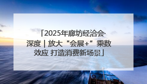 2025年廊坊经洽会·深度｜放大“会展+”乘数效应 打造消费新场景