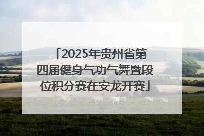 2025年贵州省第四届健身气功气舞暨段位积分赛在安龙开赛