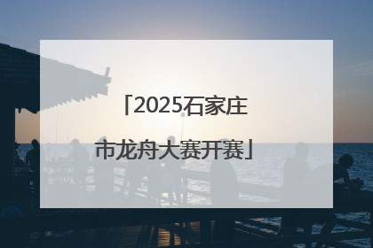 2025石家庄市龙舟大赛开赛